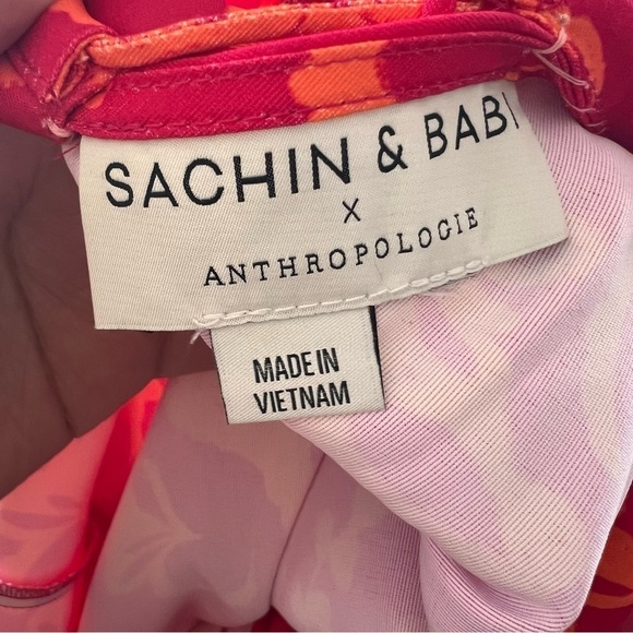 Sachin + Babi Puff-Sleeved Mini Dress Size XL - Picture 7 of 9